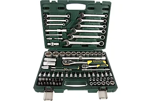 Набор инструмента универсальный, 82 предм., KRAFTOOL X-Drive 82, (1/2"+1/4")