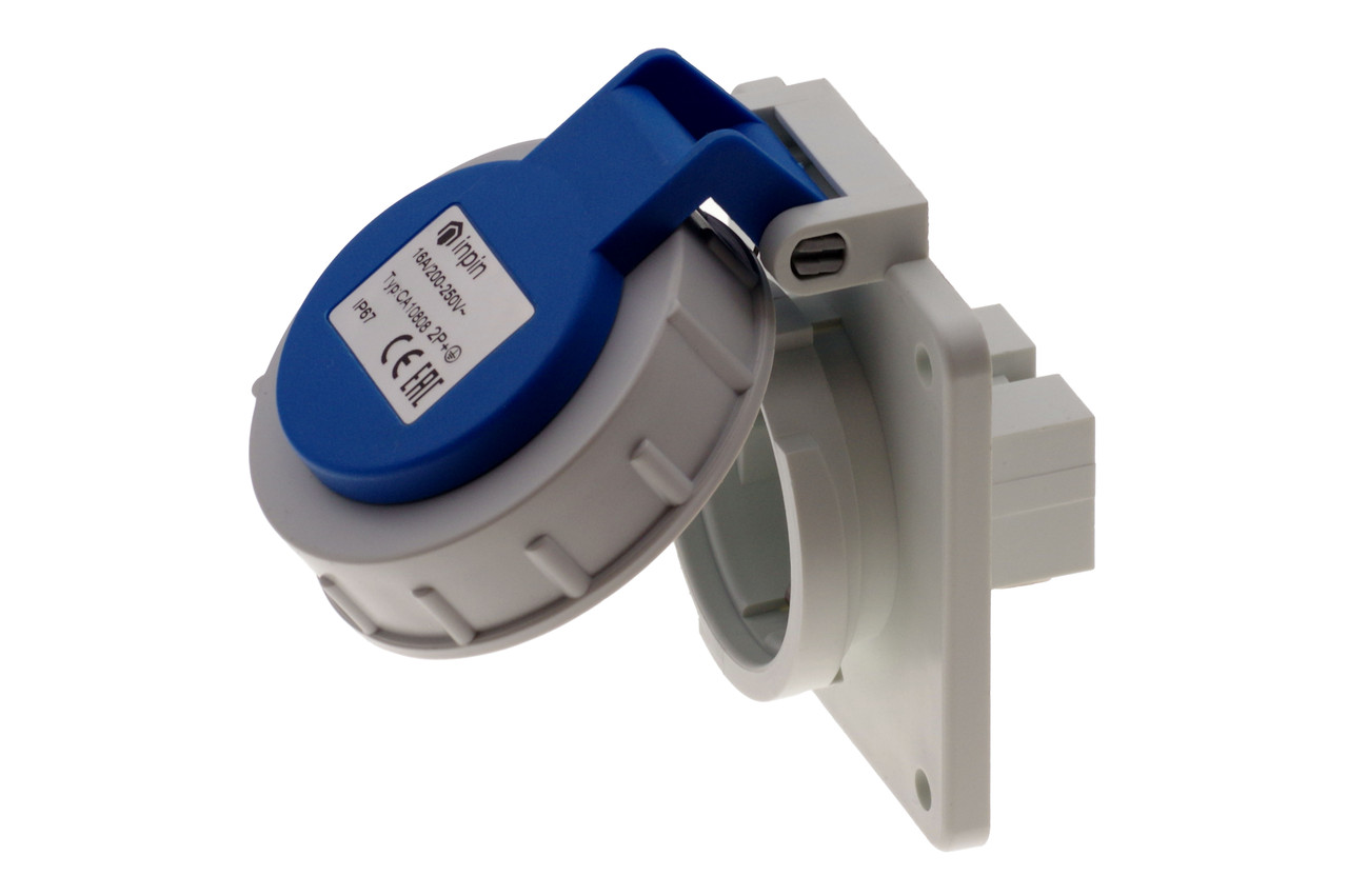 INPIN Розетка встраиваемая Schuko 16A/230V/2P+E/IP67