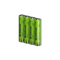 Элемент питания LR03-4S ААА Defender Alkaline LR03-4S - 4 штуки в пленке 56021