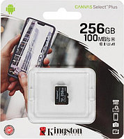 Карта памяти Kingston 256GB microSDXC Canvas Select Plus 100R A1 C10 Single Pack w/o Adapter  SDCS2/256GBSP