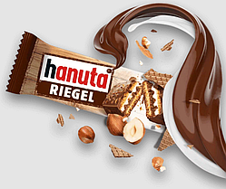Hanuta Riegel с шоколадом и орехами 34,5гр*