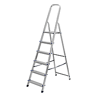 Стремянка алюминиевая 6 ступеней, нагрузка 150 кг Россия, Сибртех