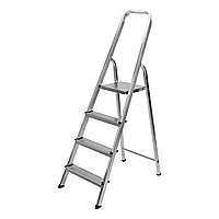 Стремянка алюминиевая 4 ступени, нагрузка 150 кг Россия, Сибртех