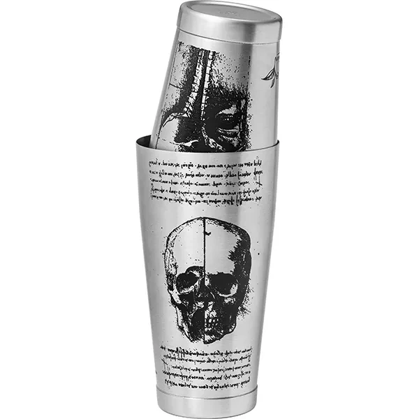 Шейкер американский «Кенко Леонардо» сталь нерж. 0,9л D=90,H=175мм серебрист., фото 1