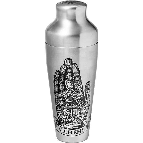 Шейкер европейский «Хроно Дестини» сталь нерж. 0,55л D=95,H=225мм серебрист., фото 1