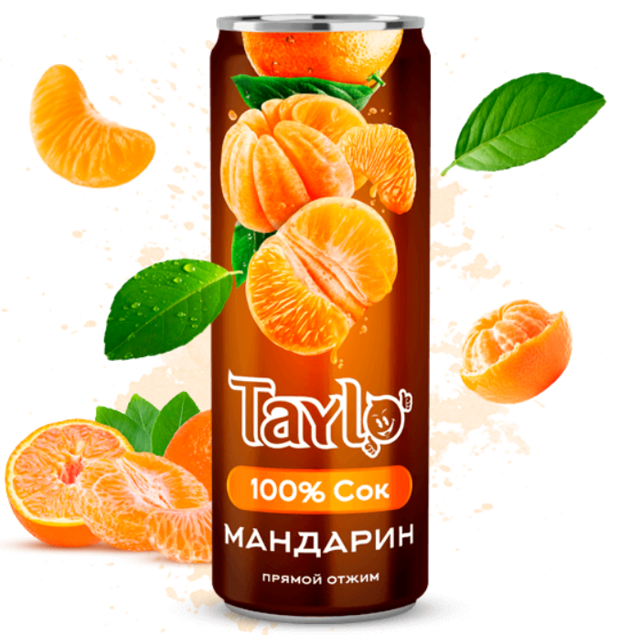 Сок Taylo Мандарин 250 ml (24 шт в упак) / Вьетнам