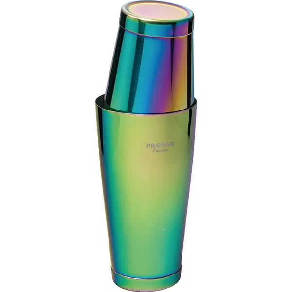 Шейкер американский «Пробар Премиум Иридио» сталь нерж. 0,84л D=92,H=172мм разноцветн., фото 1