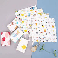 Салфетка-накладка Муслиновые платочки для детей , 25*25 , 1 шт , мин. возраст с рождения, 1 шт