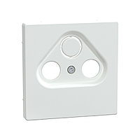 Центральная накладка MERTEN MTN4123-6035 D-Life TV розетки, 2/3 отверстий белый лотос
