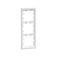 Рамка MERTEN MTN4030-6535 D-Life 3 постовая белый лотос