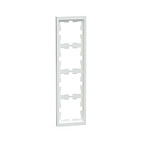 Рамка MERTEN MTN4040-6535 D-Life 4 постовая белый лотос