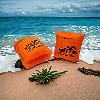 Надувные детские нарукавники для плавания CONQUEST пара оранжевые