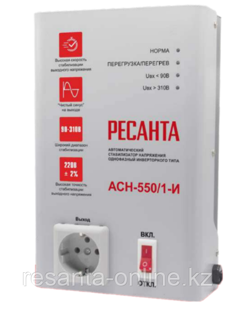 Стабилизатор напряжения АСН-550/1-И Ресанта