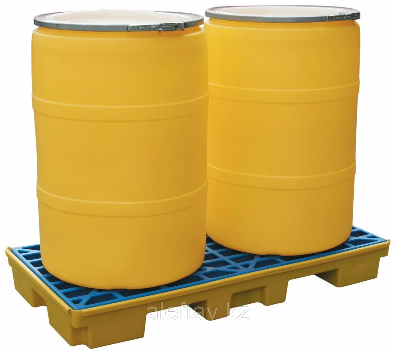 RxM_Сточный поддон из ПЭ на 2 бочки, сточная решетка, ШхДхВ:1362x962х160мм, арт.IPL_PS3972_3853