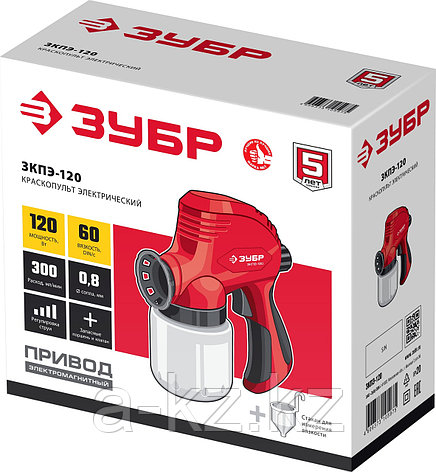ЗУБР 120 Вт, краскопульт электрический, безвоздушный (ЗКПЭ-120), фото 1