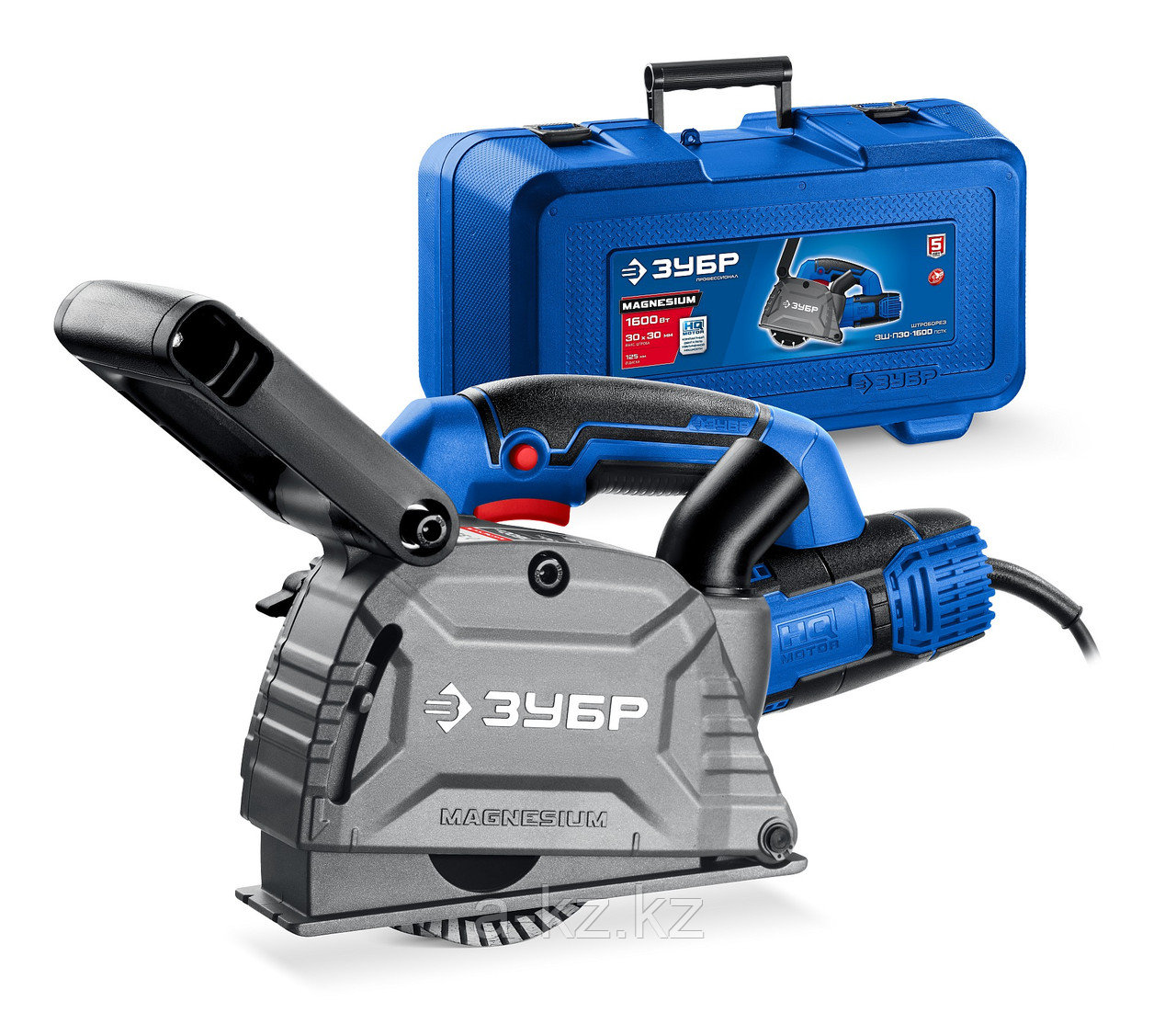 ЗУБР d 125 мм, 1600 Вт, 30 мм, штроборез (бороздодел), кейс, Профессионал (ЗШ-П30-1600 ПСТК)