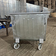 Оцинкованный евро контейнер БМ1100 без крышки, фото 2