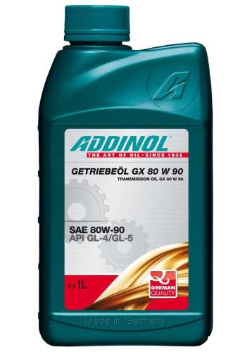 ADDINOL GETRIEBEOL GX 80 W 90 SAE 80W-90 (GL4, GL5), 1L, фото 1