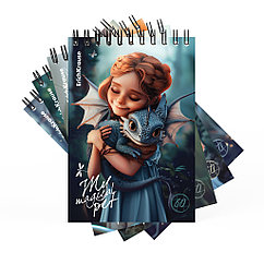 Блокнот на спирали ErichKrause Magic Pet, А6, 60 листов, клетка_MIX-PACK