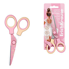 Ножницы ErichKrause Junior Decor Pointes, с принтом на лезвиях, 13см (в блистере по 1 шт.)