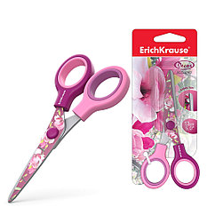 Ножницы ErichKrause® Junior Decor Magnolia с принтом на лезвиях, 13см (в блистере по 1 шт.)