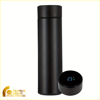 Умный термос с датчиком температуры (черный)