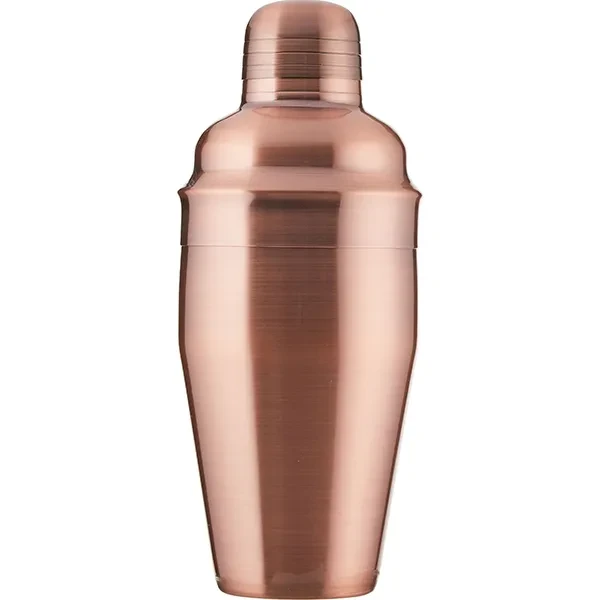 Шейкер европейский «Пробар» сталь нерж. 0,5л D=80,H=205мм медный, фото 1