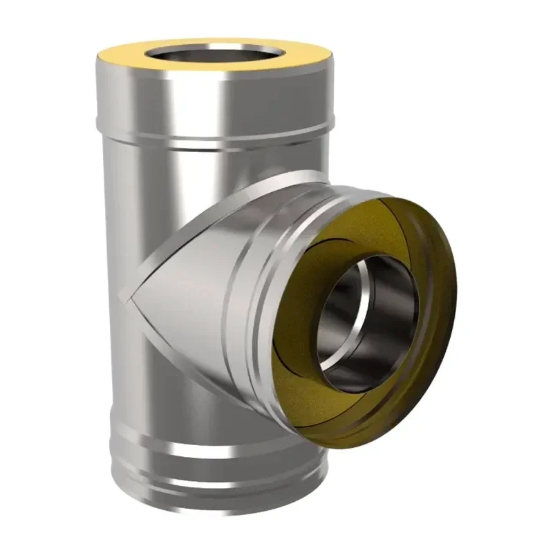 Тройник термо 90*, 115*200, AISI430/430, 0,8 мм 0,5 мм