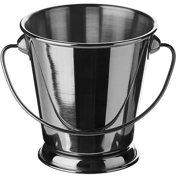 Ведро для картофеля фри «Ведро» сталь нерж. 330мл D=9/7,H=9см, фото 1