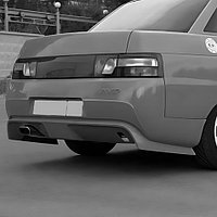 Задний бампер "AVR" (стеклопластик) для La-da 2110