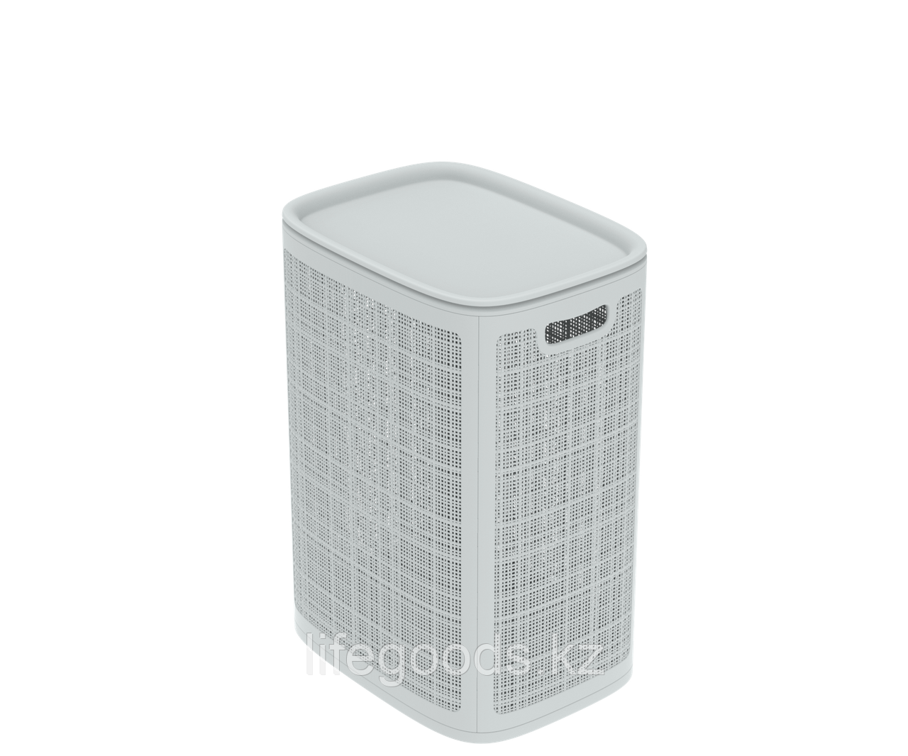 Корзина для белья 75л "Лён" сборная (Серый) АП 373