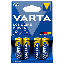 Батарейка щелочная VARTA High Energy Longlife Power AA/LR6, 4 шт
