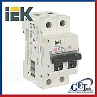 ARMAT Автоматический выключатель M06N 2P C 6А, 10А, 16А, 20А, 25А, 32А, 40А, 50А, 63А 6кА IEK