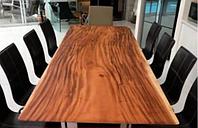 Столы из слэба индонезийской древесины: натуральная красота и неповторимый стиль для вашего дома.