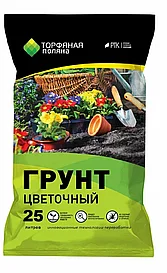 Почвогрунт Торфяная Поляна цветочный 25л