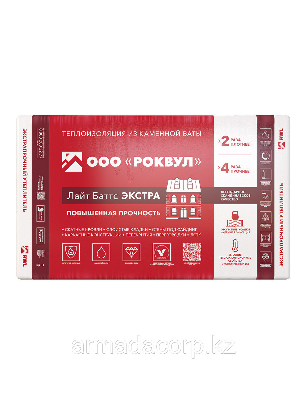 УТЕПЛИТЕЛЬ ЛАЙТ БАТТС ЭКСТРА 1000х600х100