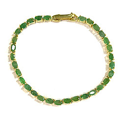 Браслет с натуральными Изумрудами