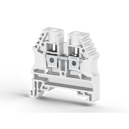 Клеммник на DIN-рейку 6мм.кв. (белый); AVK6, фото 1