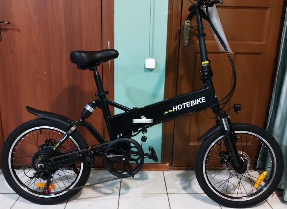 Электровелосипед HOTEBIKE  48v 500w (max 1000w), аккум. Li-ion 48v 13 A/H. Складной. Колеса 20".