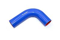 70-1303001 Патрубок силиконовый радиатора верхний МТЗ Ф 38 мм L 256 мм, 115 град. HIMPT