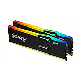 Комплект модулей памяти Kingston FURY Beast RGB KF560C36BBE2AK2-32 DDR5 32GB, фото 4