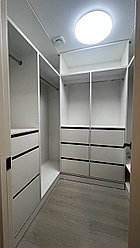 Угловая гардеробная  из ЛДСП