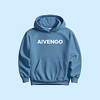 Худи Aivengo, однотонное с нанесением принта/DTF
