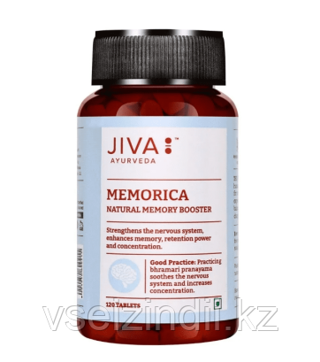 Меморика Джива, Memorica, Jiva, 120 таб, для мозга