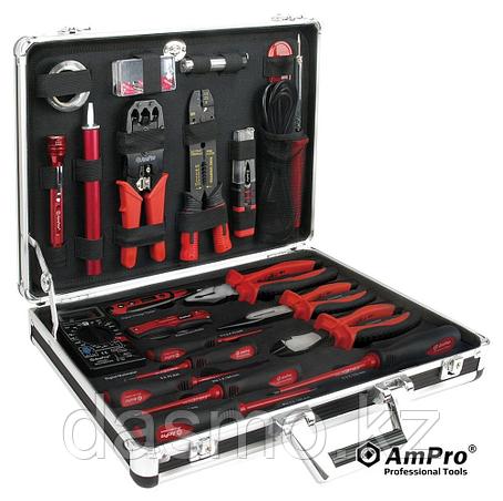 Набор инструментов для электрика. 48 предметов AmPro (Тайвань) T45911, фото 1