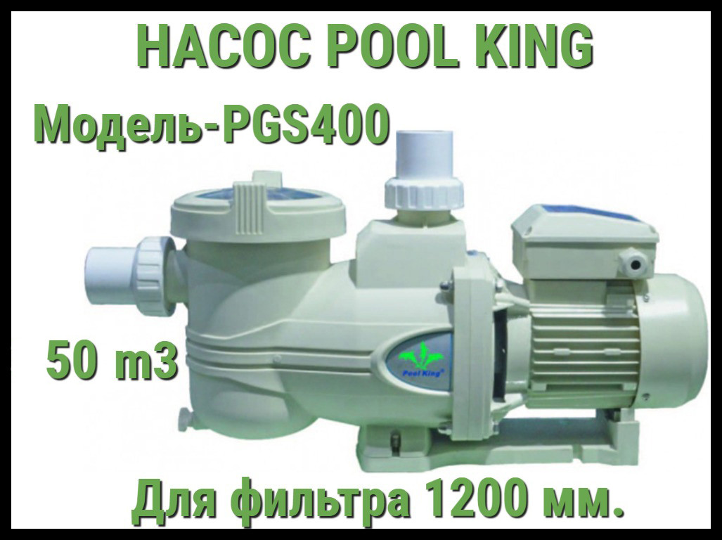 Насос Pool King PGS400 c префильтром для бассейна (Производительность 50 м3/ч), фото 1