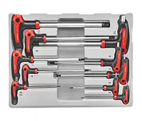 Набор 6-гран. Т-образных ключей (двухсторон.) (2-12мм) (10пр)