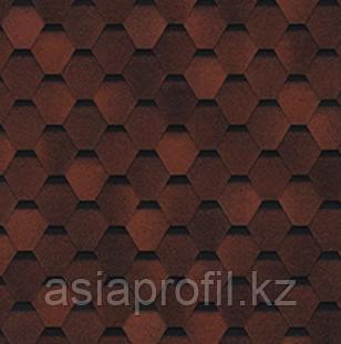 Гибкая черепица 3 м2 / упак Оптима Соната Красный однослойная SHINGLAS