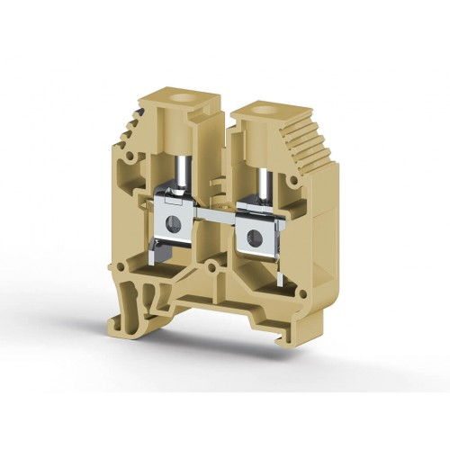 Клеммник на DIN-рейку 16мм.кв. (Бежевый); AVK16, фото 1