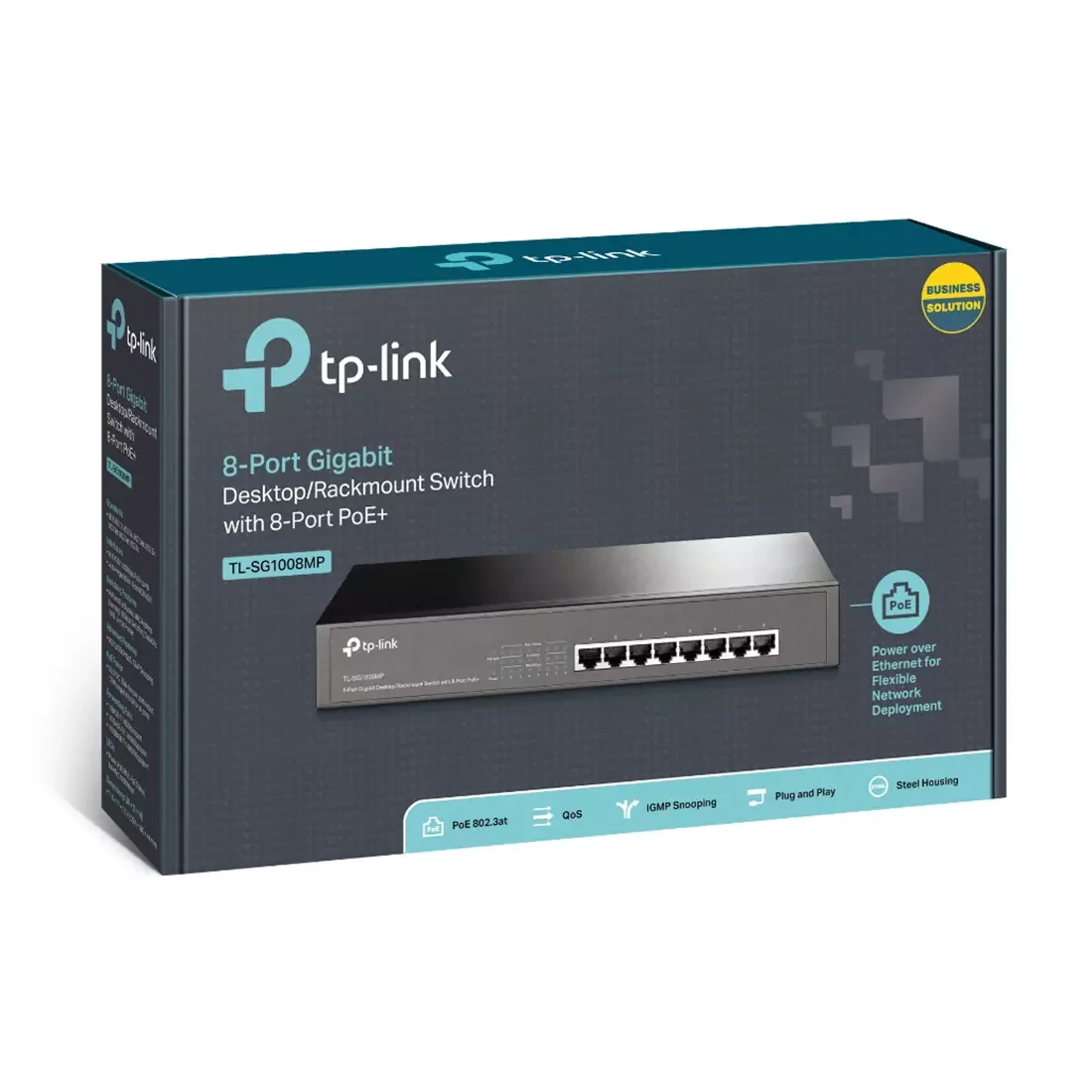 Коммутатор TP-Link TL-SG1008MP, фото 1